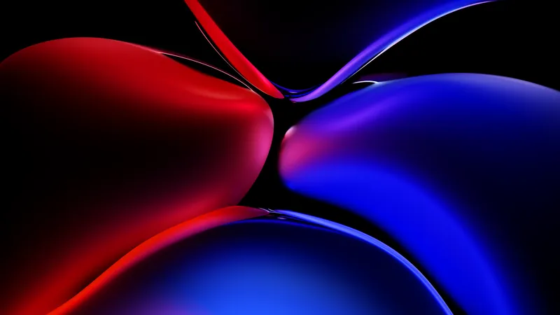 黑色背景金属形状