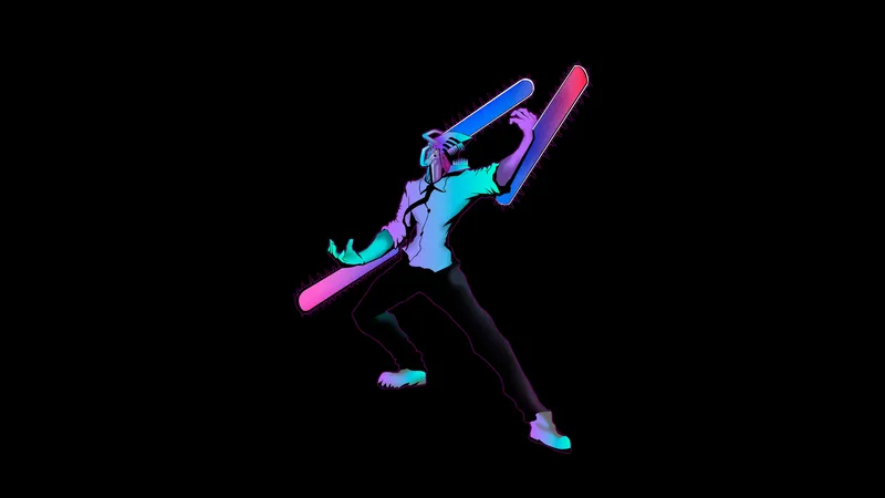 链锯人霓虹艺术