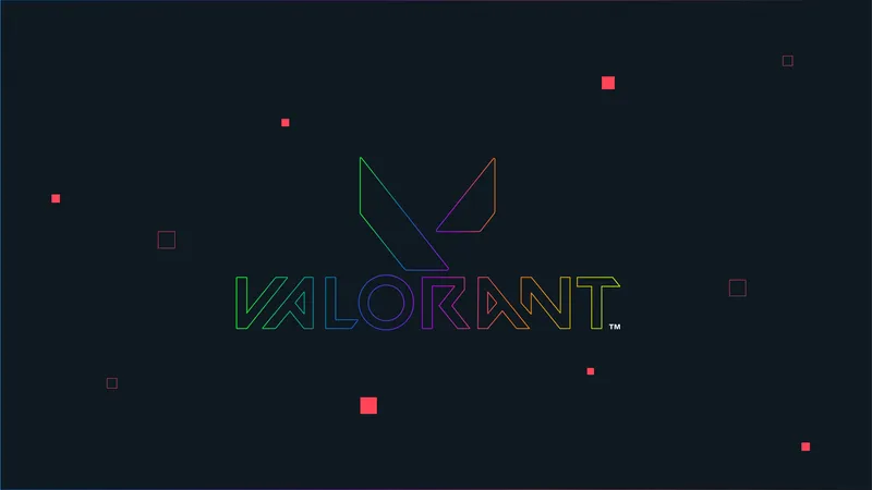Valorant霓虹灯文本