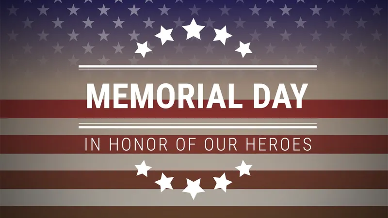 阵亡将士纪念日美国国旗