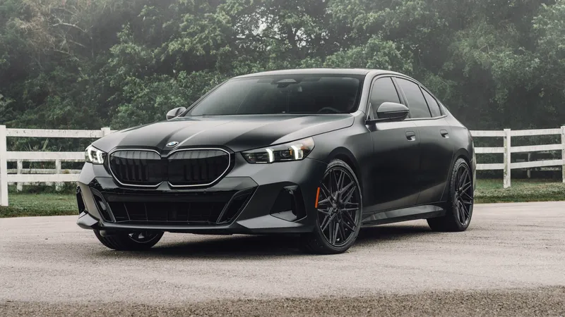 宝马530i哑光黑色