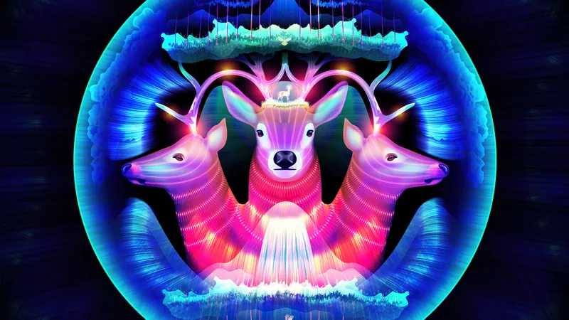 闪闪发光的彩色