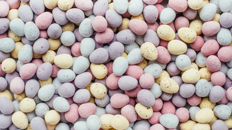 复活节彩蛋五颜六色