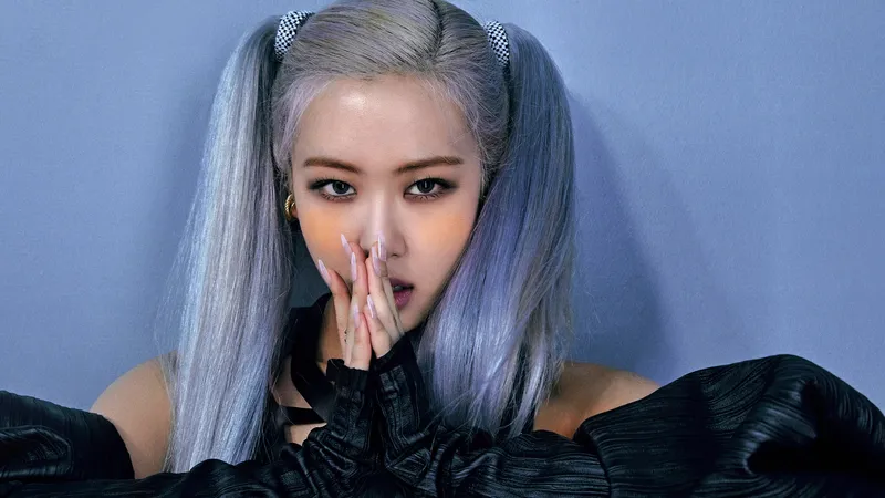 K-pop偶像玫瑰（黑粉色）