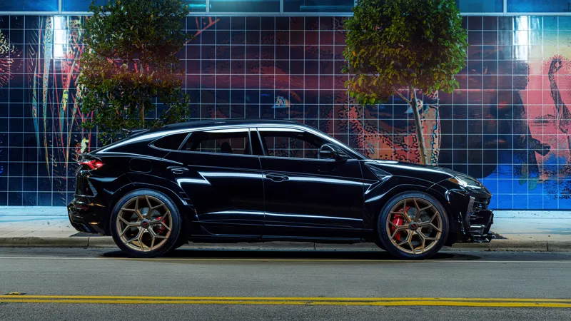 兰博基尼Urus黑色轿车